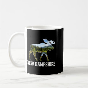 Caneca De Café Moose de New Hampshire Floresta Vida Selvagem Natu