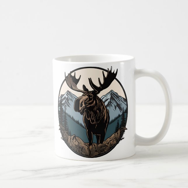 Caneca De Café Moose Mountain (Direita)