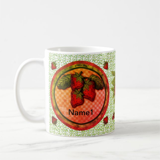 Caneca De Café Morango (Esquerda)
