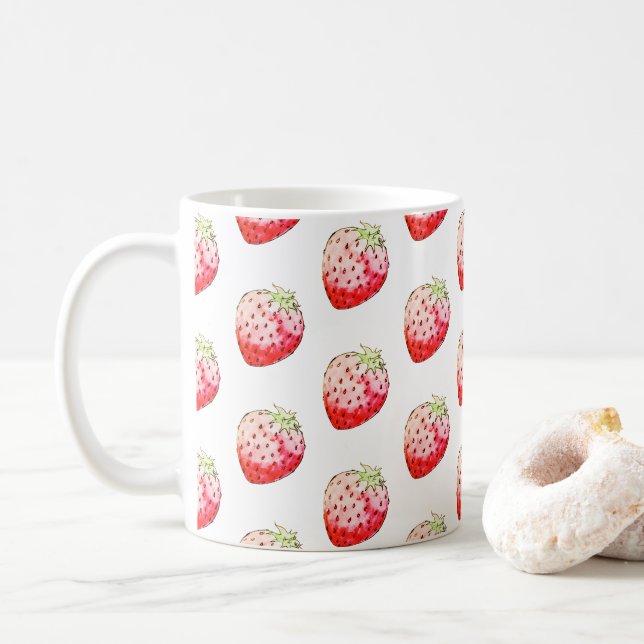 Caneca De Café morango (Com Donut)
