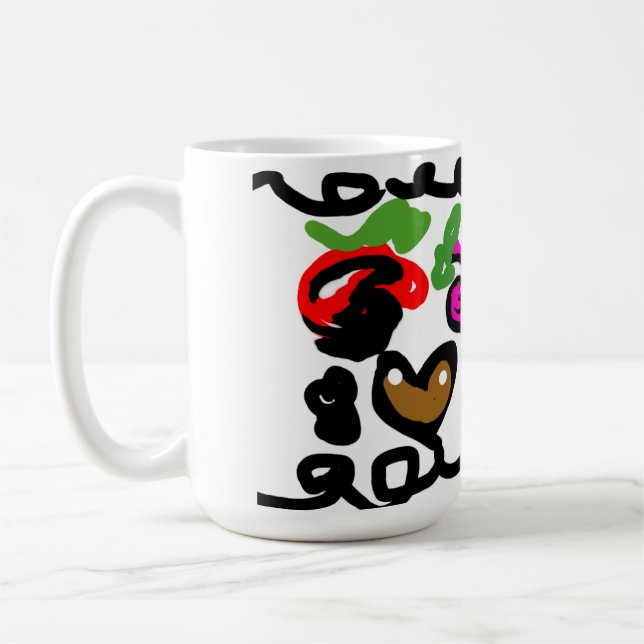 Caneca De Café Morango de Chocolate do dia dos namorados  (Esquerda)