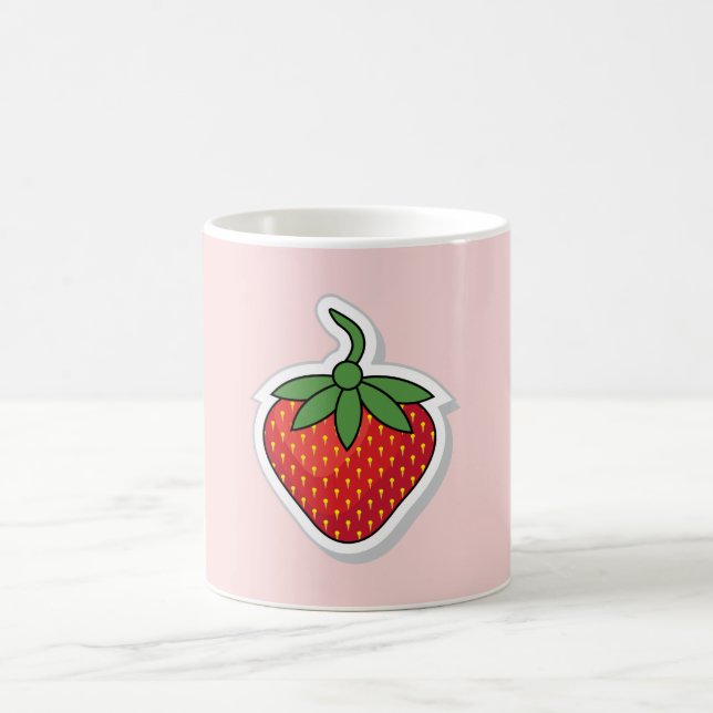 Caneca De Café Morango Doce Vermelho (Centro)