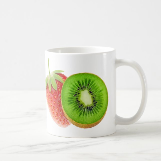 Caneca De Café Morango e kiwi (Direita)