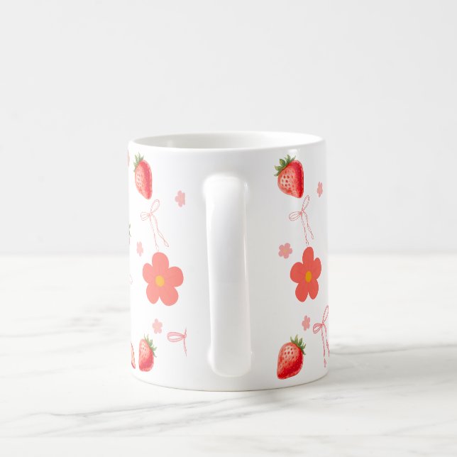 Caneca De Café Morango Fofo (Alça)