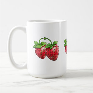 Caneca De Café morango fofo