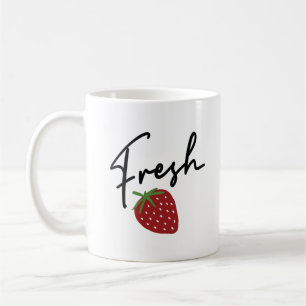 Caneca De Café Morango fresco