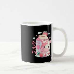 Caneca De Café Morango Leite Milhar Vaca Boca Cute Kawaii J
