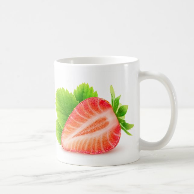 Caneca De Café Morango metade (Direita)