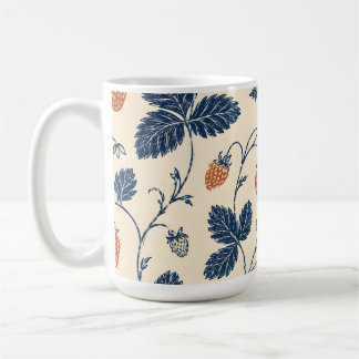 Caneca De Café Morango Silvestre Ledger Botânicos Vintage 