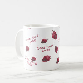 Caneca De Café Morango super doce personalizado