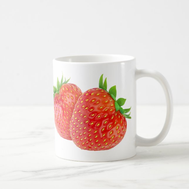 Caneca De Café Morangos (Direita)