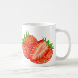 Caneca De Café Morangos
