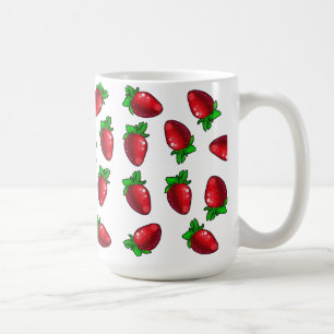 Caneca De Café Morangos Frescos