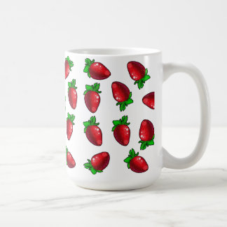 Caneca De Café Morangos Frescos