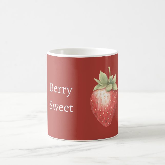 Caneca De Café Morangueiro Doce de Morango (Centro)