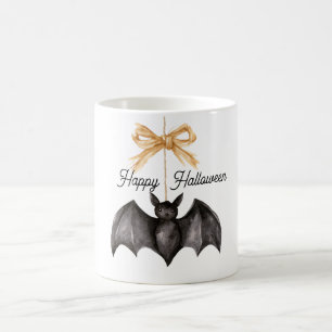 Caneca De Café Morcego Preto de Halloween