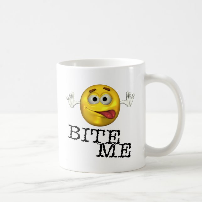 Caneca De Café Morda-me! (Direita)
