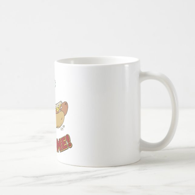 Caneca De Café Morda-me - cachorro quente (Direita)