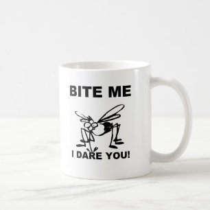 Caneca De Café Morda-Me Eu Ouso-Te Engraçado Mosquito Coffee MCup