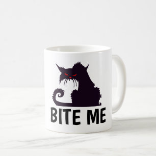 CANECA DE CAFÉ MORDE-ME, CAFÉ DE CAFÉ ENGRAÇADO.