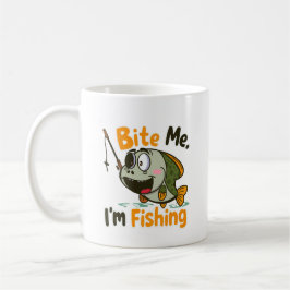 Caneca De Café Morde-me, Estou Pescando