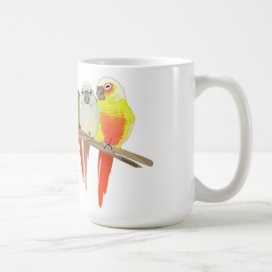 Caneca De Café Mordente verde Conure