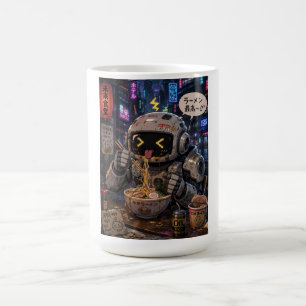 Caneca De Café Mordidas Cibernéticas – Noite de Ramen Robô
