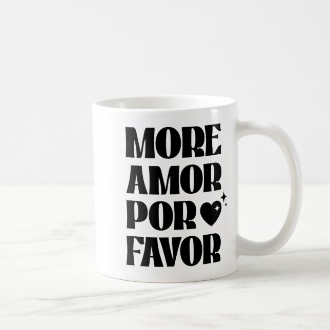 Caneca De Café More Amor R Favor Retro Love Valentine Aestheti  (Direita)