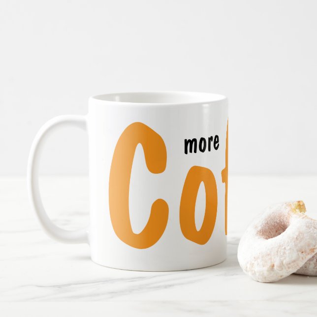 Caneca De Café More Coffee Please Mugs  (Com Donut)
