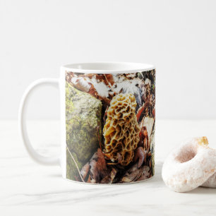 Caneca De Café Morel Mushroom na Natureza