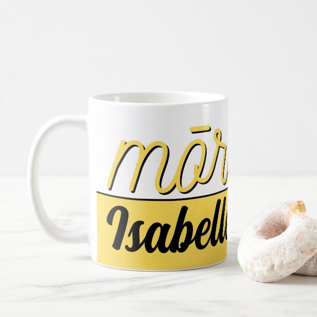CANECA DE CAFÉ MORENA KIWI NZ MAORI MORNING GREEETING NAME CAFÉ (Com Donut)