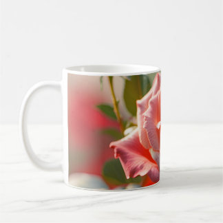 Caneca De Café Morning Dew em uma Rosa Blooming