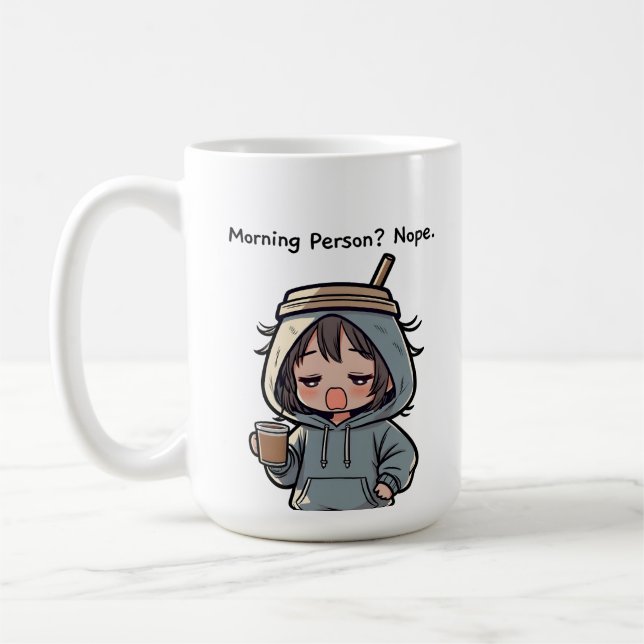 Caneca De Café Morning Person? Nope (Esquerda)