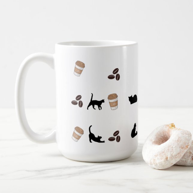 Caneca De Café Morning Purrfection Cup (Com Donut)
