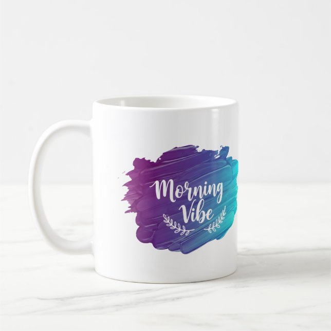 Caneca De Café Morning Vibe Brush Stroke Mug (Esquerda)