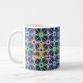 Caneca De Café Moroccan Zellige Geometric Tile Pattern 
