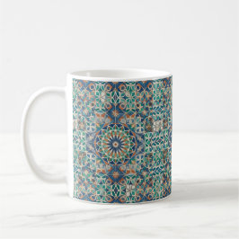 Caneca De Café  Moroccan Zellige Tile Pattern