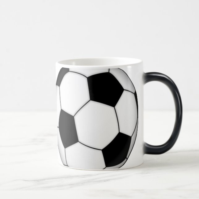 Caneca de café Morphing da bola de futebol (Direita)