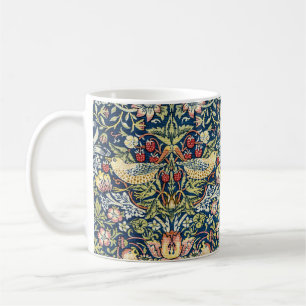 Caneca De Café Morris Ladrão de Morango Amarelo Marfim Azul Ardós