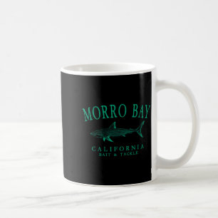 Caneca De Café Morro bay california tubarão vintage arte azul-pet