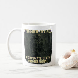 Caneca De Café Morte Corporativa Profissional Zumbi Vida de Escri