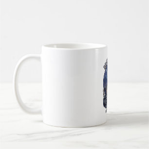 Caneca De Café Morte Sorri Veterano Fantasma de Halloween Cemitér