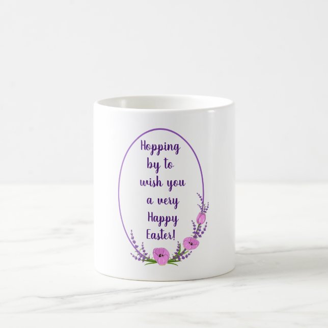 Caneca De Café Mortes de férias românticas Páscoa de flores de tu (Centro)