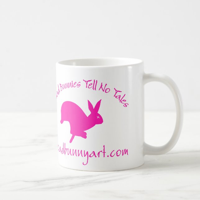 Caneca De Café morto bunnies2_pink (Direita)