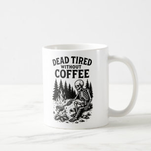 Caneca De Café Morto Cansado Sem Design De Café