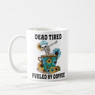 Caneca De Café morto de cansaço alimentado por café