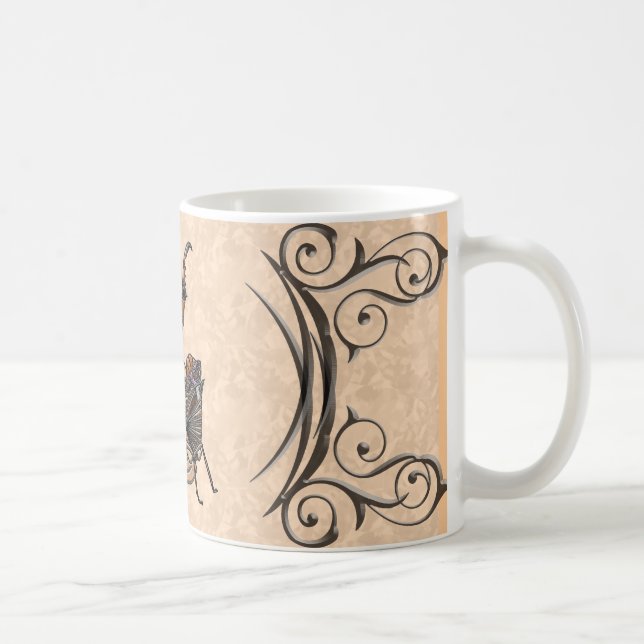 Caneca De Café Morto Leaf Mantis (Direita)