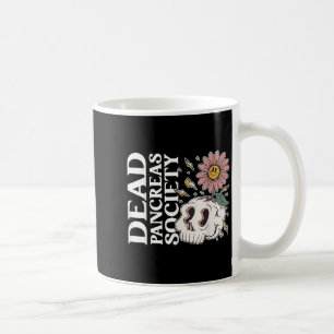 Caneca De Café Morto Pancreias Sociedade Diabetes Esqueleto Fungo