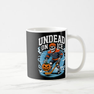 Caneca De Café Mortos-Vivos No Gelo Esqueletos Engraçados De Hóqu