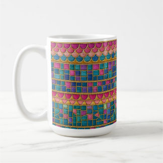 Caneca De Café Mosaic pattern mug